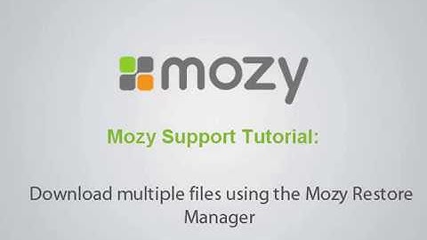 Web Restore: How to download single and multiple files using the Mozy Restore manager (MozyPro)