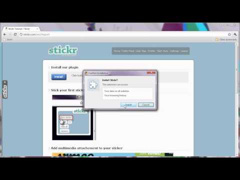 How to install Stickr plugin in Chrome