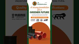 A Strong Foundation for a Greener Future. JK Polyextrusion #InfrastructureIndia #MadeInIndia