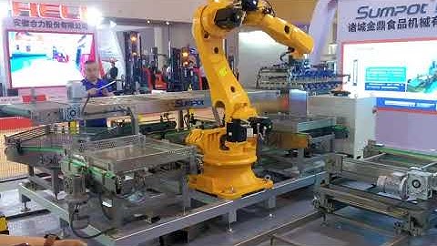 SUMPOT new pouch automatic loading and unloading line with mechanical hands/Susie: 008615165667758