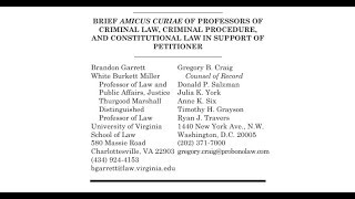 Revisiting The SCOTUS Amicus Briefs: Law Professors Brief