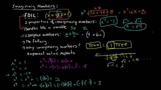 Review Imaginary and Complex Numbers