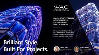 Webinar WAC Architectural: Design Meets Engineering Meets Reality | Commercial Lighting Solutions