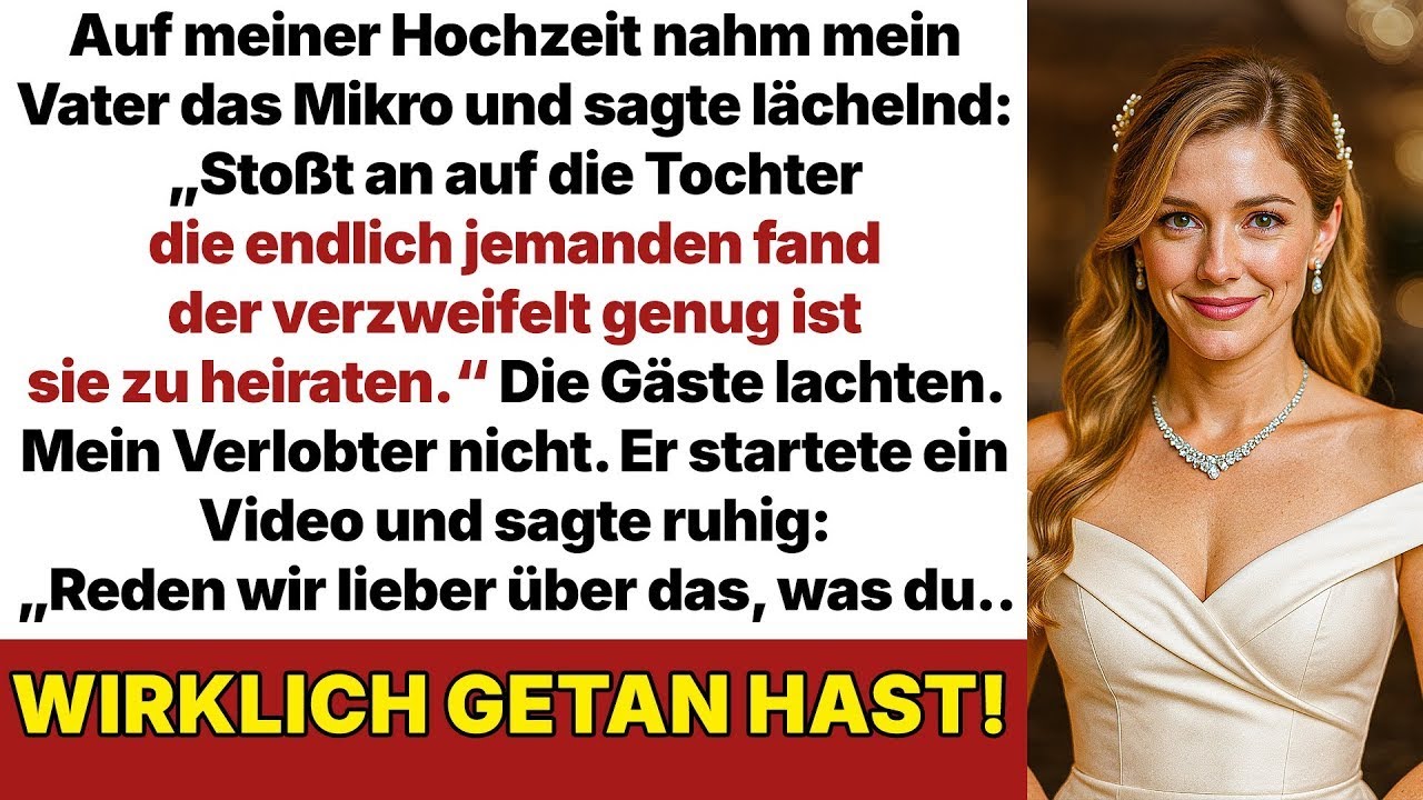 Auf meiner Hochzeit verspottete mich mein Vater: „Wer will sie heiraten?“ Doch mein Mann antwortete!