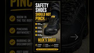 Toe Box Too Tight? How Safety Shoes Should Fit #becksshoes #workshoes #industrialshoes #safetyshoes