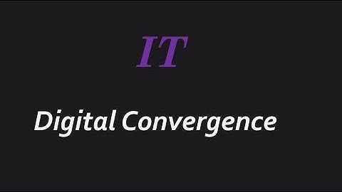 Information technology and Digital Convergence | ICS part 1 computer lectures in urdu/Hindi