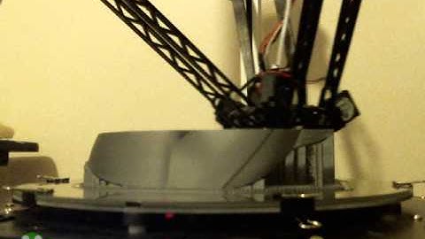 Rostock Max 3D print timelapse - Yokai