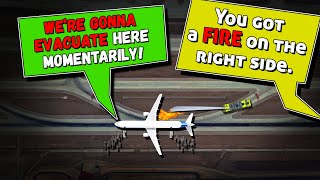 Loss of communication and Fire on landing. Frontier Airbus A321 at Las Vegas. REAL ATC