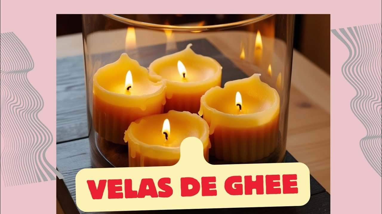 Cómo hacer Velas de Guee  (Mantequilla   Clarificada)  Casera  y Algodón