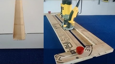 Make Adjustable Router Guide Jig For Perfect Grooving // Router Guide Jig