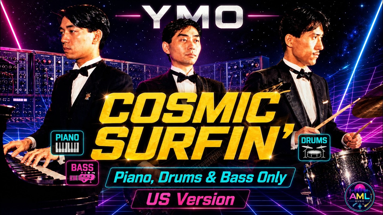 『OMIYAGE』YMO 坂本龍一　高橋幸宏　細野晴臣 YMO Cosmic Surfin' | Piano, Drums & Bass Only | 坂本龍一×細野晴臣