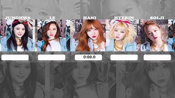 How Would Exid sing Meow Meow ( CLC ) line distribution