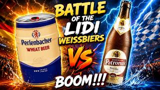Lidl Battle of 5% Wheat Beers Perlenbacher Patronus Hefeweissbier & Perlenbacher Wheat Beer