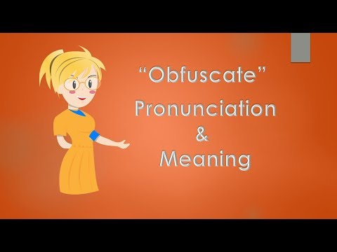 Obfuscate Meaning and Example Sentences