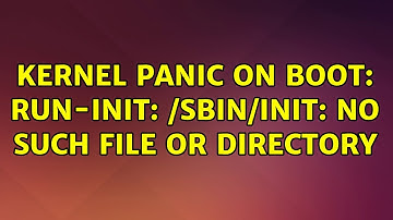 Ubuntu: Kernel panic on boot: run-init: /sbin/init: No such file or directory