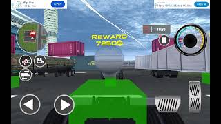 CITY TRUCK DRIVER CARGO SIM 3D A cylindrical liquid tanker semi-trailer Gameplay screenshot 3
