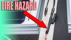 RV Electrical Fire Hazard - Melted Solar Connection Fire Risk Fix