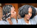 BRAID AND CURL ON NATURAL HAIR - SHINY, BOUNCY, DEFINED!! Perfect style for transitioning hair too!