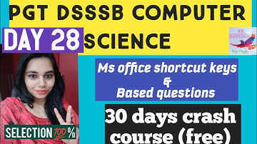 DAY 28- 30 DAYS CRASH COURSE FOR DSSSB PGT COMPUTER SCIENCE || PGT || DSSSB EXAM|| NSCLASSES