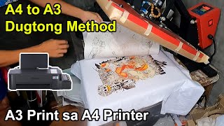 A3 Print gamit ang A4 Printer \ Dugtong Method (SUBLIMATION)