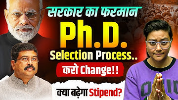 PhD Selection Process Change? 😱 PhD Big Update by Aditi Mam