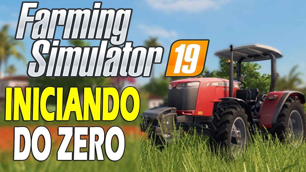 Farming Simulator 19 #1 COMEÇANDO DO ZERO Modo Hard - Comprei o Terreno e  Maquinas 