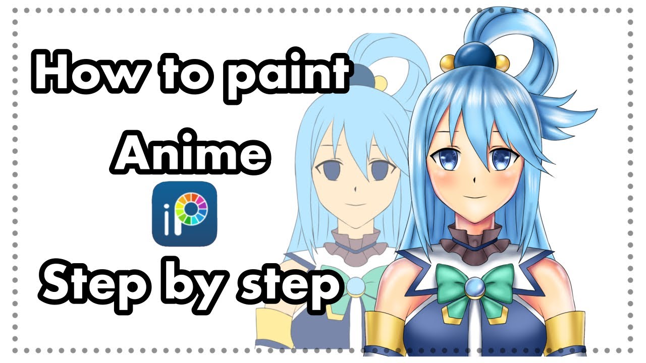 How to paint Anime Aqua from Konosuba ibis paint x tutorial part 2