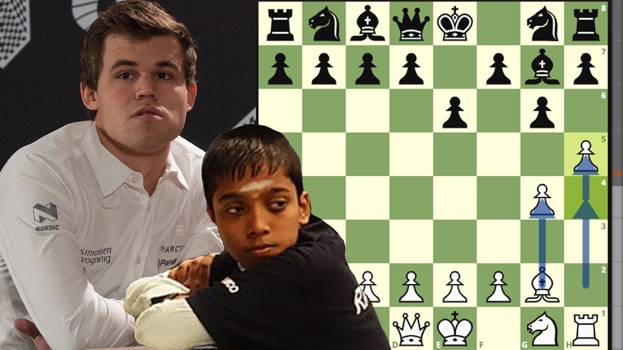 Carlsen vs Praggnanandhaa! Carlsen Goes For Grob's Attack 