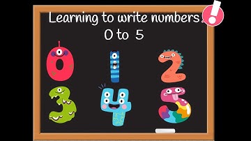 Learning to Write Numbers 0 to 5  | How to Write 0 to 5 for Kids  | Handwriting Numbers Preschool