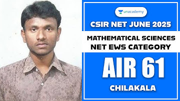 CSIR NET June 2025 Rankers Interview | CSIR NET Mathematical Sciences  | AIR 61 NET EWS category