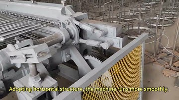 Fully Automatic Horizontal Gabion Box Hexagonal Wire Mesh Weaving Machine Stone Cage Making Machine