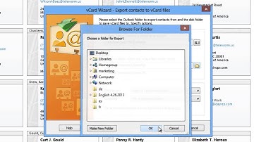 vCard Wizard - Import, export and send Microsoft Outlook Contacts