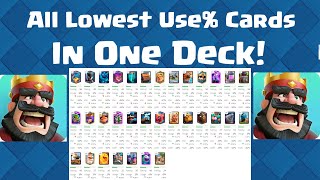 All The Least Used Cards In ONE DECK CHALLENGE!