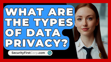 What Are The Types Of Data Privacy? - SecurityFirstCorp.com