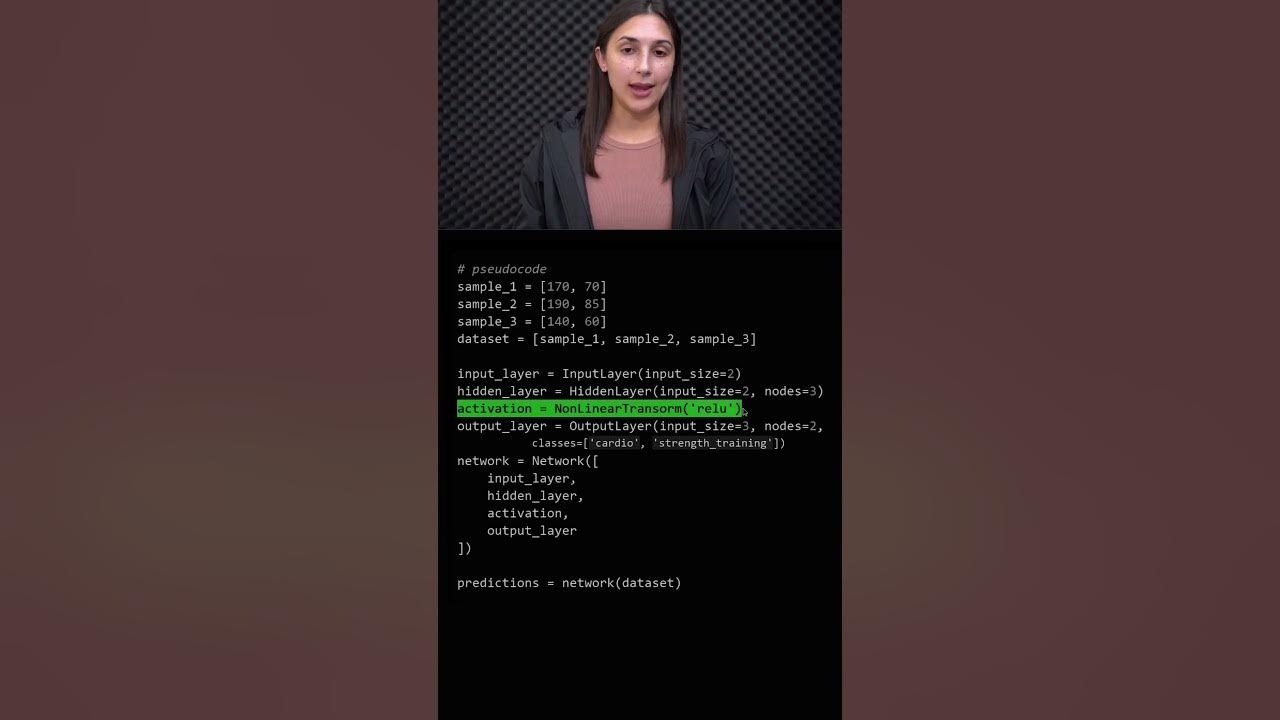 Simple neural network code explainer deep learning beginner 
