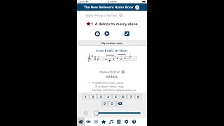 Hymn Book App Tutorial (Simplified design) screenshot 1