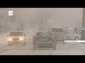 Огромные сугробы и масса ДТП: что творится на дорогах Красноярска после снегопада