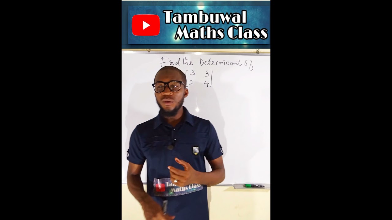 How to find the Determinant of 2x2 Matrix