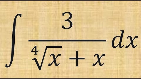 🧠Integral of 3 / (⁴√x + x) Using Substitution — Step by Step