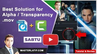 The Best Easiest Solution for Alpha Transparency mov Camtasia 9 and Other Softwares