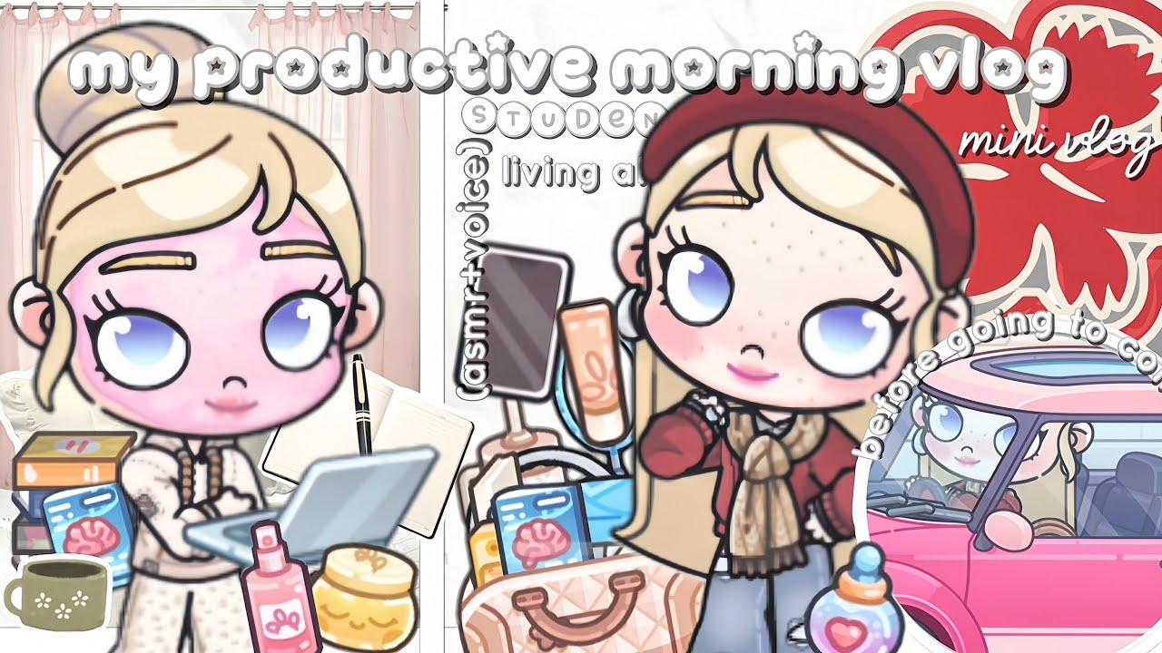 🌤️Мой продуктивный утренний видеоблог перед поступлением в колледж || (ASMR + голос) живу одна @a...