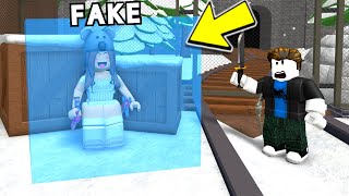 FAKE ICE CUBE TROLLING in Roblox Murder Mystery 2!