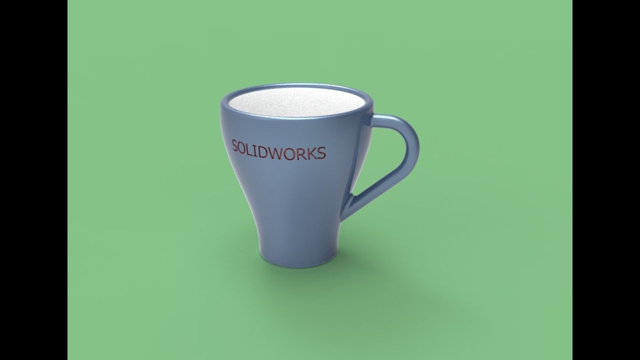 SOLIDWORKS BÀI 4 VẼ CÁI LY - youtube