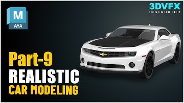 Car Modeling in Maya #camaro part-9