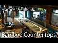 Camper Van Conversion, Sofa bed, Bamboo Counter tops, Drawers