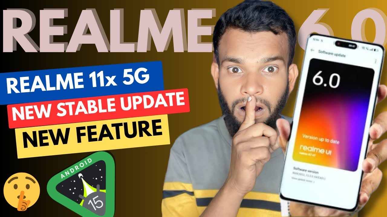 Realme 11x 5G New Stable Update | Realme Android 15 New Update Features 