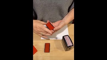 Changing the  Ink pad on a Self Inking Stamp