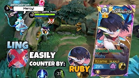 RUBY GAMEPLAY 2025 | BEST BUILD FOR RUBY Dam. | ikanji | TOP GLOBAL RUBY EASILY TRIPPED LING | MLBB