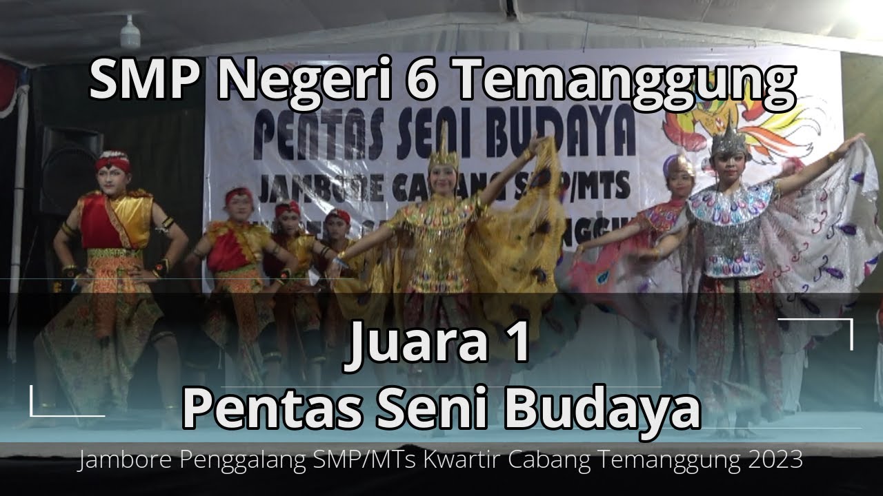 JUARA I Pentas Seni Budaya Jambore Penggalang KwarCab Temanggung 2023