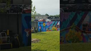RC Lawnmower, Trucks with Hats, Caboose, Shoving Platform, GP38-2, New Mural, Museum, Train Station
